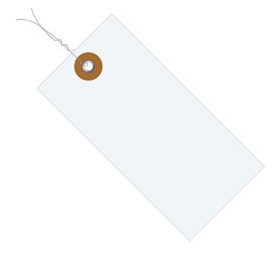 Tag, Pre-wired, Tyvek, #5 4 
3/4 x 2 3/8, White, 1M/cs