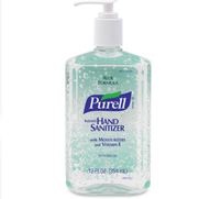 Sanitizer, Purell, Pump
Bottles, Aloe,
Hand sanitizer, 12oz
12btl/cs