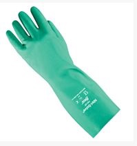 Glove, Nitrile, Best, 
Nitri-Solve 13&quot;
15Mil Flocked Lined, #9Lrg,
12/cs