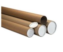 Kraft tube, 3x30&quot; heavy duty kraft, 24/case