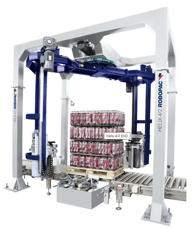 Helix 4/2 - Dual-Carriage  Rotary Arm Stretch Wrapper