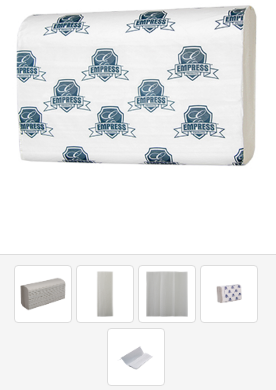 Empress, Premium Towel,  Multi-fold, White, 4,000/cs,