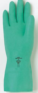 Glove, Nitrile, Green, Size 7,  15 mil, Un-Lined, Dozen