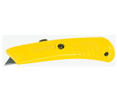 Knife,Utility,Die Case,Metal,
Safety Grip,Yellow,Inc.10/Cs