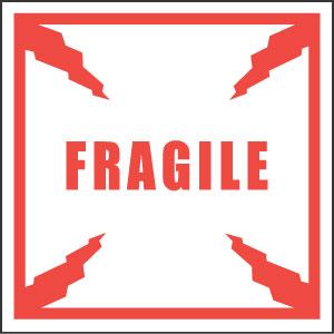 Label,&quot;fragile&quot;4x4 On A Roll
500/rl