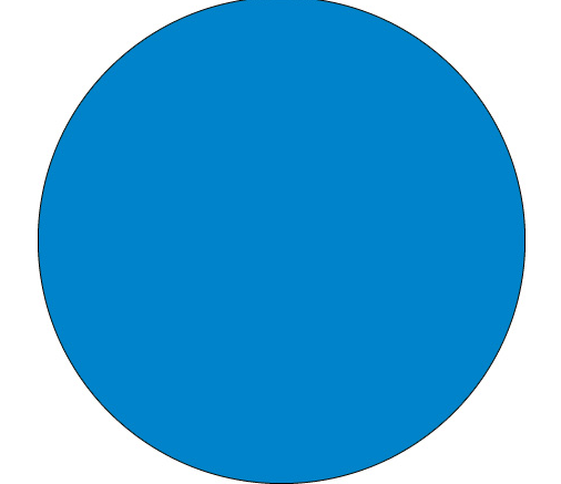 Label, 1-1/2&quot; circle ,light
blue,500/roll