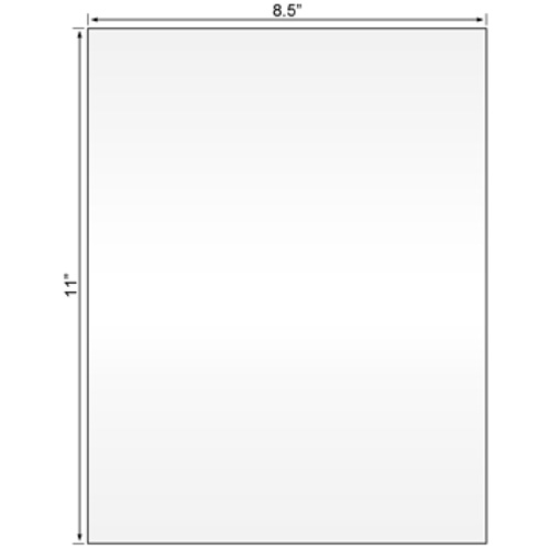 Laser Sheet Label,
8-1/2x11,White, 1 up, 1000/cs