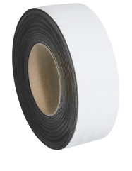 Magnetic Tape, 2&quot;x100&#39;, .03&quot;
thick, White, 1/case