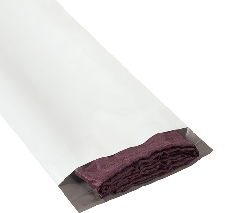 Poly Mailer, 9 1/2&quot; x 45&quot;, 4 mil, Long, Self-Seal, 50/cs