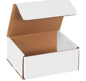 Mailer, Corrugated, White, 7 x
6 x 3, 50/bndl