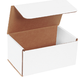 Mailer, white, 8x5x4 50/bundle