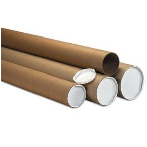 Mailing Tube, 6X36, Kraft, .125 Gauge w/Caps, 10/Cs