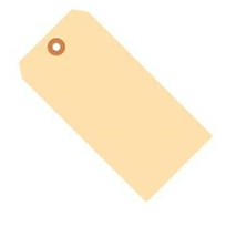 #2 3 1/4&quot; x 1 5/8&quot; 10 Pt. Manila Shipping Tags -