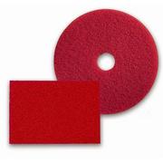 Floor Pad, 20&quot; Diam., Red Spray