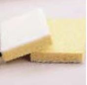 Sponge, Pad, Light Duty, White,