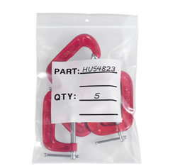 Poly bag, 4x6 4mil, printed parts bag w/ hang hole 1000/cs