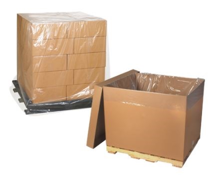 Pallet Cover, 51x49x97&quot;, 4 
Mil, Clear, 25/Roll