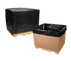 Pallet Cover, 48x42x48, Black, 3Mil, 50/Roll