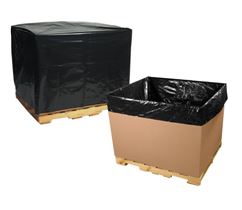 Pallet Cover, Black, 51x49x73, 2Mil, 50/Roll