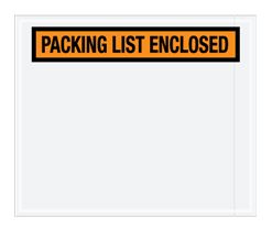 Packing List Envelope, Orange
Print across Top, 10&quot;x12&quot;
500/CASE