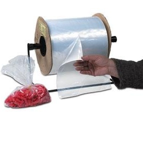 Poly Bag On A Roll, 4x4&quot;, 2 Mil, Clear, 3,000/Roll