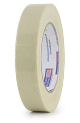 Tape, Filament, 2&quot; x 60 yds,
Poly Film Backed, Medium
Grade, Clear, RG15 175#, 24
rls/cs, 48 cs/sk