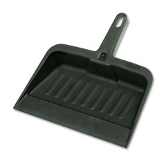 Dust Pan, Rubbermaid,
Commercial, Heavy-Duty,
Charcoal, 12.25&quot;,Polypropylene