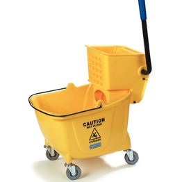 Bucket Mop, Wringer, 35QT, Yellow