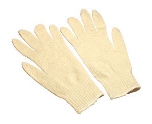 Glove, XL, Med. Weight, Natural String Knit, 40