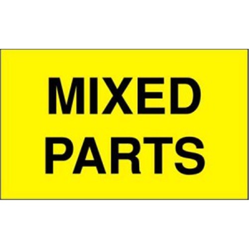 3x5&quot; Mixed parts labels,  500/roll