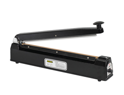 Impulse Sealer, Hand Operated,
20&quot; x 1/16&quot;, 12 mil Max
Thickness, Black