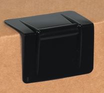 Black 2 1/2&quot; x 1 3/4&quot; Plastic
Strap Guards 1000/Case