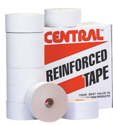 Central 240 Tape, 3&quot; x 450&#39;,
Reinforced, White Oyster
Tape, 10 rls/cs, 60 cs/sk