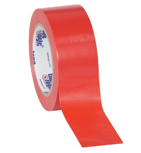 Tape, Safety, 2&quot;x36yd, Solid 
Vinyl, 6Mil, Red, 24rl/Case