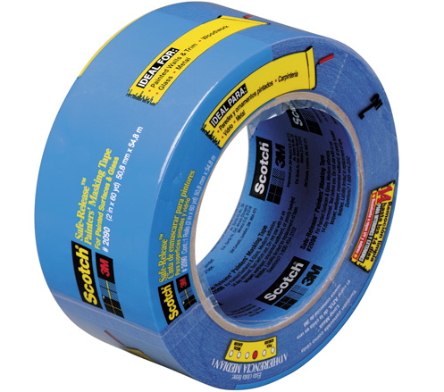 Tape, Masking, 2&quot; x 60 yds,
5.0 mil, Blue, 3M #2090, 24
rls/cs