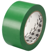 Tape, Vinyl, 3M 764, 2&quot;x36&quot;, Green, 5 mil, 24 rolls per