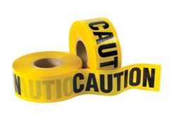 Tape, Safety, 3&quot; x 1000&#39;, 3.0
mil, &quot;Caution&quot;, Barricade
Tape, 4 rls/cs