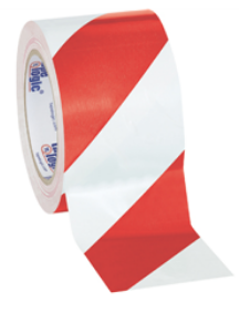 Tape, Safety, 3&quot; x 36 yds, 7.0 mil, Vinyl, Red &amp; White, 3