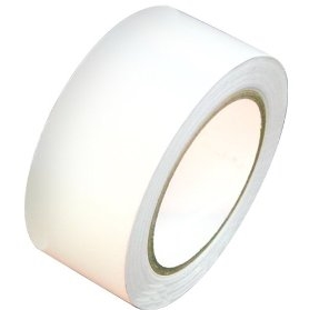 Tape, Vinyl, 2&quot; x 36 yds, 5.2
mil, Rubber Blend Adhesive,
White, 24 rls/cs