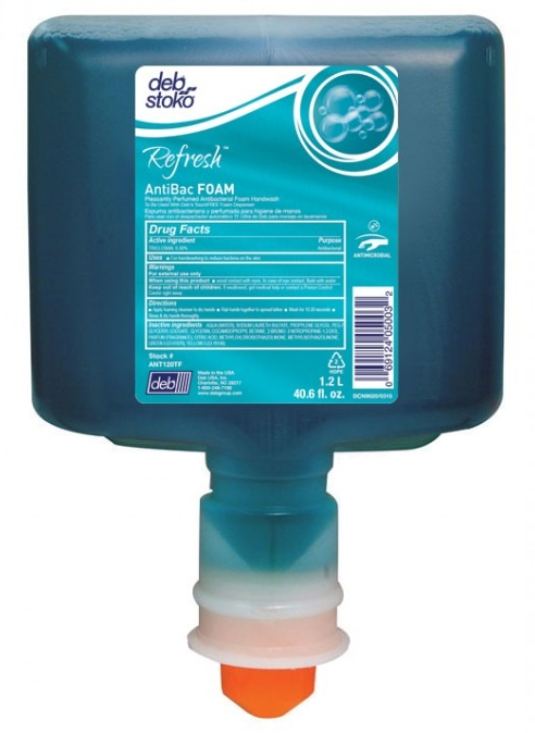 Soap, Foam, Refresh AntiBac,
1.2 Liter Cartridges, Stoko,
Fresh Scented, 3/cs, 186 cases
per skid