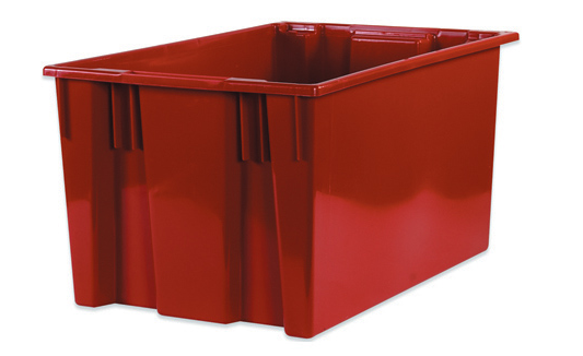 26 5/8&quot; x 18 1/4&quot; x 14 7/8&quot; Red Stack &amp; Nest