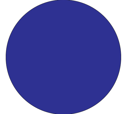 Label, 1-1/2&quot; circle ,Dark
Blue,500/roll