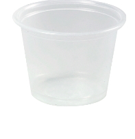 Cup, 4oz, Plastic, Translucent, Portion, 2500/cs 