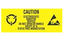 1 x 2 1/2&quot; Caution Electrostatic Sensitive