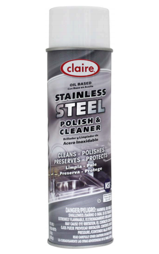 Cleaner, Stainless Steel, Oil
Based Claire 12/CASE, 20oz