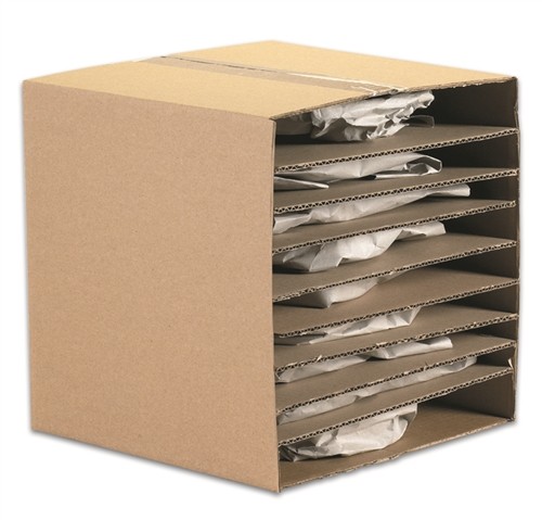 Corrugated Pad, 9&quot;x14.5&quot; kraft 100/bndl