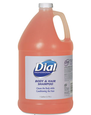 Shampoo, Hair, Dial Body With
Pump, 4 Gal/Case