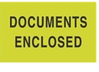 3 x 5&quot; Documents Enclosed Label, 500/roll