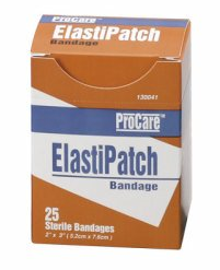 Bandage, Elastipatch, 2&quot;x3&quot;
25/bx.