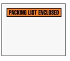 7 x 6&quot; Panel Face Packing
List Envelope, Polyethylene,
1000/Case